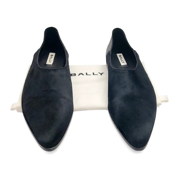 Bally Vegas Flat Loafers In Black Haircalf Leather US 11 EU 10 (0538) main image 4